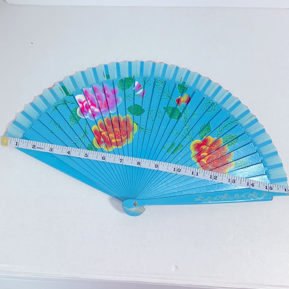 Floral Patterned Hand Fans - Picture 5 of 6